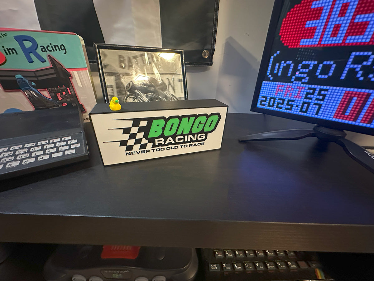 Bongo Racing USB Light Box β "Never Too Old to Glow" Edition