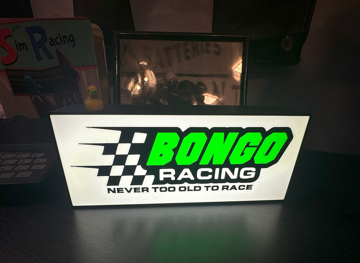 Bongo Racing USB Light Box β "Never Too Old to Glow" Edition