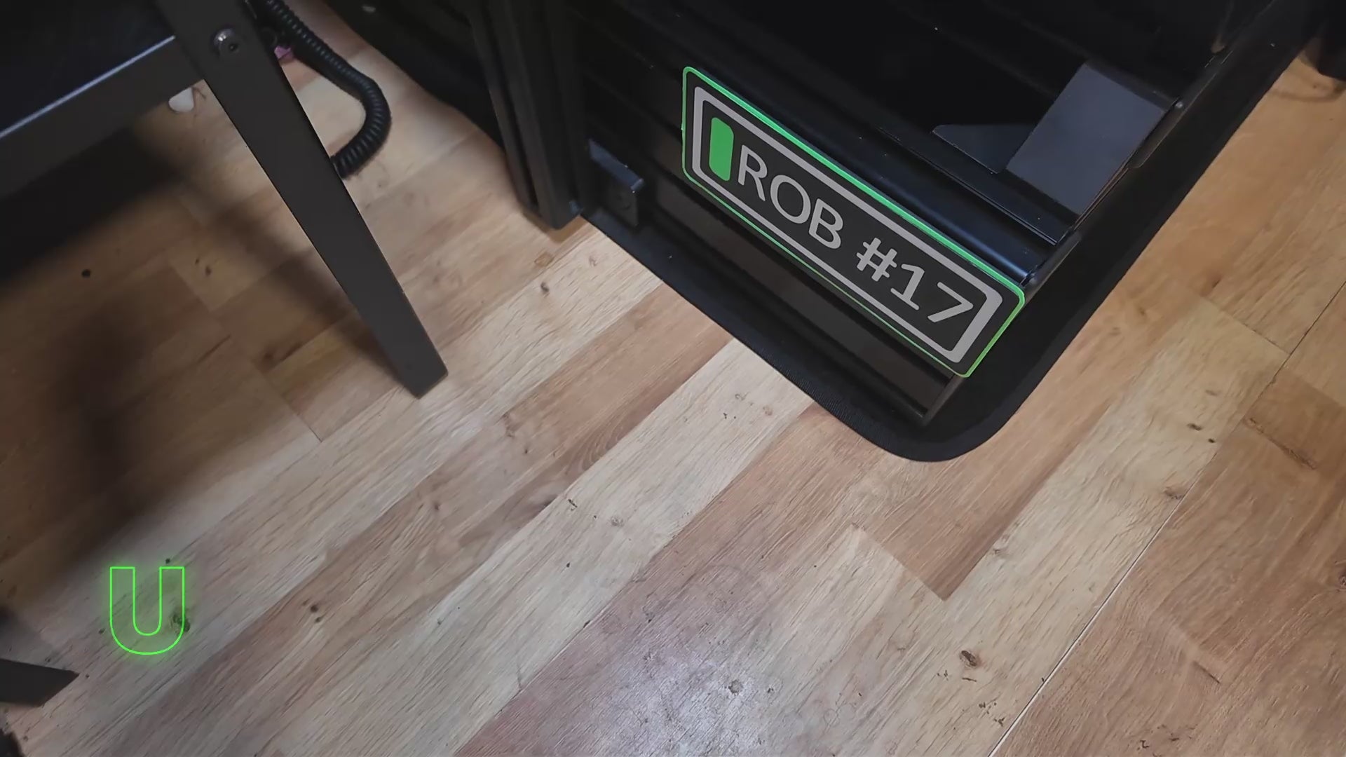Custom Sim Rig Name Plate - Personalised with Your Name & Race Number